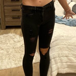 PACSUN black ripped jeggings